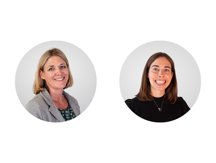 A photo of Julie Combes and Lydia Lofton